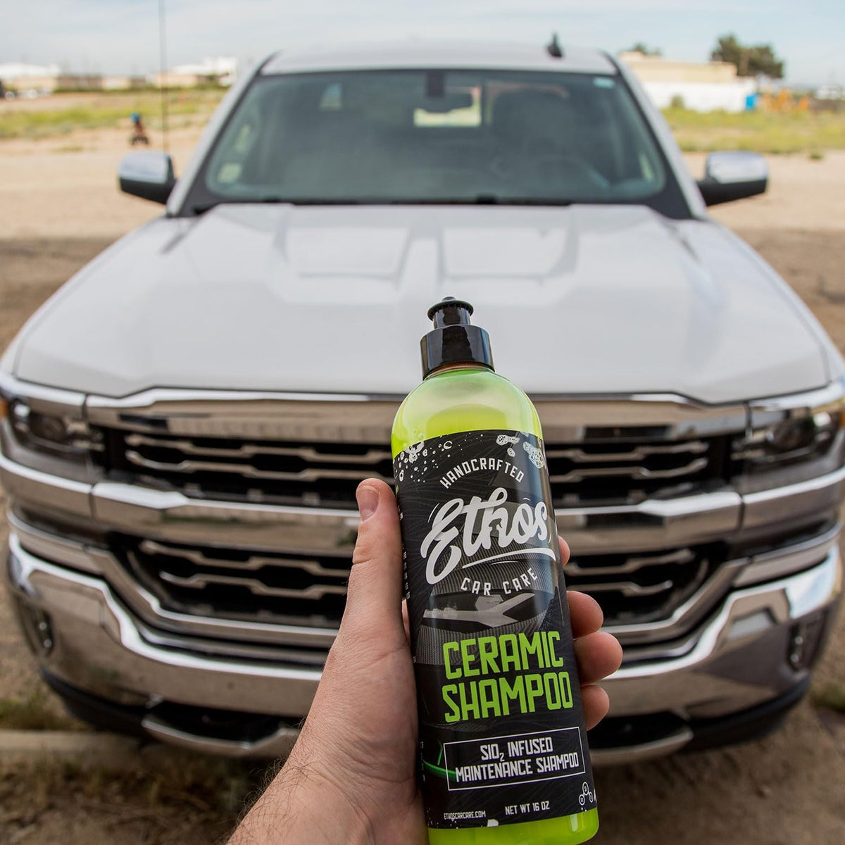 Ceramic Car Shampoo - Slick Car Wash Soap for Ceramic Coatings - pH-Balanced Car Wash Shampoo - Adds Hydrophobic Protection | Enhances Coatings