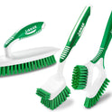 Libman Heavy Duty Scrub Brush Kit | Cleaning Brushes for Household Use | Tub Scrubber | Easy Grip Scrub Brush | Big Job Kitchen Brush | Dual Sided