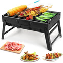 Barbecue Grill, Charcoal Grill Folding Portable Lightweight Barbecue Grill Tools for Outdoor Grilling Cooking Camping Hiking Picnics Tailgating