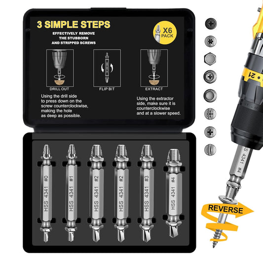 Valentines Day Gifts for Him - Fathers Day Dad Gifts Screw Extractor Set - Tools Gadgets for Men Bolt Extractor Kit - Birthday Stocking Stuffers for