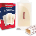 Catchmaster Pro Strength Mouse and Insect Glue Boards, 75-Pack Mouse Traps Indoor for Home, Sticky Pest Control Adhesive for Catching Bugs, Small