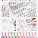 Four Candies 39 PCS Aesthetic School Supplies with Cute Pen Case, 12 Pastel Highlighters, 5 Black Ink Gel Pens, 6 Mechanical Pencils Set for Students