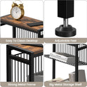 Small Side Table for Small Space, 3-Tier Narrow End Table with Magazine Holder,Slim Nightstand, Skinny Snack Couch Table in Living Room, Bedroom