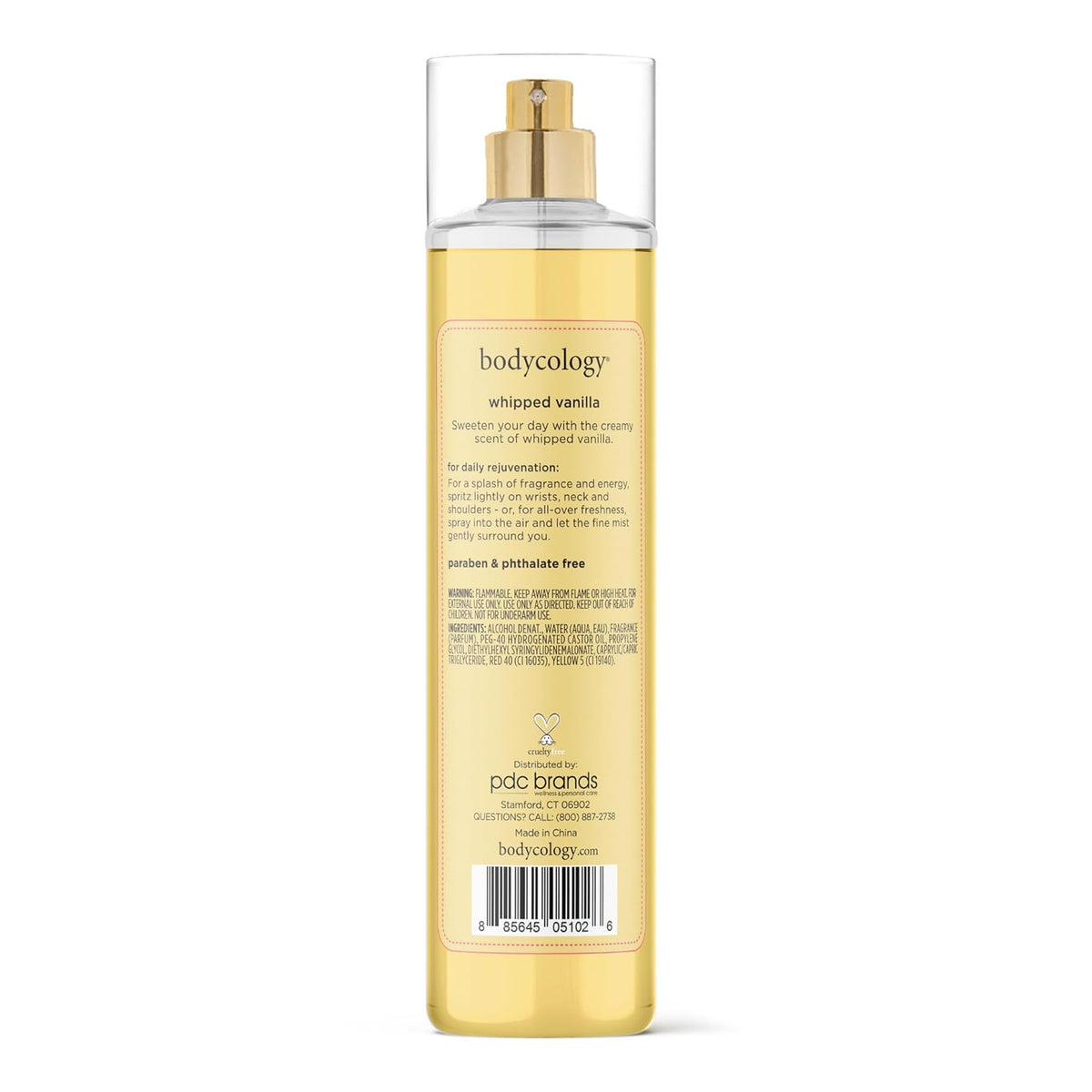 Bodycology Long-Lasting Fragrance Body Mist, Whipped Vanilla, 8 fl oz - Cart Shape