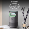 STEM Flying Insect Fan Trap for Indoor Bug Control, Attracts Mosquitoes, Fruit Flies, and House Flies, Plug-in Fan with UV Light, Starter Kit