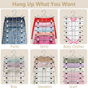 Pants Hangers with Clips,Space Saving Hanging Closet Organizer-6 Tiers Skirt Hangers with 360° Swivel Hook,Closet Organizer-Clothes Hangers- College
