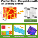 Magnetic Blocks - Build Mine Magnet World Magic Portal Set, Magnetic Tiles Building Blocks Toddler Toy STEM Sensory Outdoor Toys for 3+ Year Old Boys