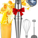 KOIOS Immersion Blender, 1000W Anti-scratch 3-in-1 Hand Blender, Upgraded 12 Speed Stainless Steel Blade Stick Blenders with Turbo Mode, Whisk and