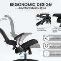 TRALT Office Chair - Ergonomic Office Chair with Back Support, Home Office Desk Chairs, 330lbs Wide Seat Big and Tall Office Chairs, Comfy Desk Chair