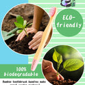 Kids Toothbrush Bamboo Toothbrushes 6 Pack - Organic Compostable Tooth Brush Wooden Baby Toddler Toothbrush, Eco-Friendly Natural Biodegradable Soft