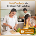 Dr. Killigan's Premium Double Potent Pantry Moth Traps with Pheromones Prime, Sticky Indian Meal Moth Traps for Kitchen, How to Get Rid of Moths