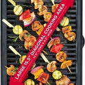Chefman Electric Smokeless Indoor Grill w/ Non-Stick Cooking Surface & Adjustable Temperature Knob from Warm to Sear for Customized BBQing