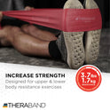 THERABAND Resistance Bands Set, Beginner Kit, Yellow, Red, Green, Non-Latex Elastic Bands for Exercise & Physical Therapy, Strength Training Bands