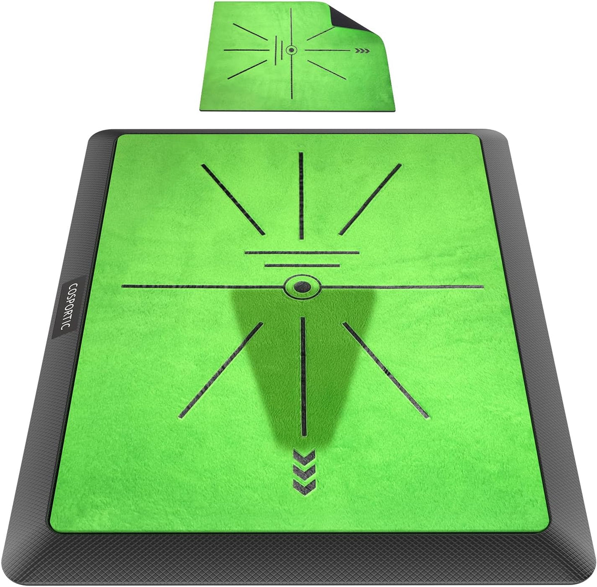 Golf Hitting Mat, Golf Training Mat for Swing Path Feedback Detection Batting,Extra Replaceable Golf Practice Mat 16"x12", Golf Gifts for Men Women