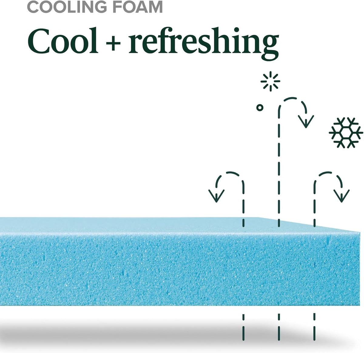 ZINUS 10 Inch Green Tea Cooling Memory Foam Mattress [New Version], Queen, Fiberglass Free, Medium Firmness, Cooling Gel Foam, Certified Safe Foams