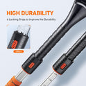 AstroAI 47.2" Ice Scrapers for Car Windshieldand Extendable Snow Brush with Foam Grip and 360° Pivoting Brush Head for Christmas Car Auto Truck