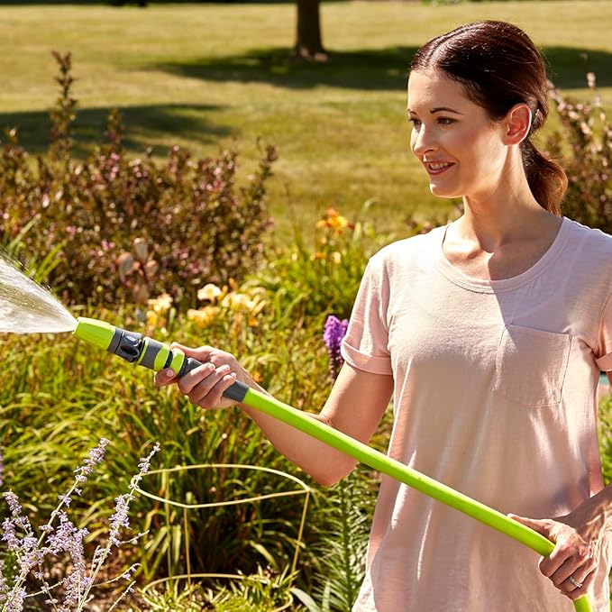 Flexzilla Garden Hose 5/8 in. x 50 ft, Heavy Duty, Lightweight, Durable, ZillaGreen - HFZG550YW-E - Cart Shape