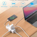 Power Strip Surge Protector - One Beat 6 Widely Outlets with 4 USB Ports (2 USB C), 5 Ft Extension Cord Flat Plug, Wall Mount Outlet Extender Small