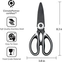 Food Grade Kitchen Scissors All Purpose 3 Pack - Heavy Duty Stainless Steel Cooking Shears for Cutting Meat, Food, Fish, Poultry Sharp Sissors for