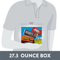 HERSHEY'S, KIT KAT and REESE'S Assorted Milk Chocolate Candy Variety Box, 27.3 oz (18 Count)