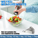 Measuring Spoons, Premium Heavy Duty Stainless Steel Measuring Spoons Cups Set, Small Tablespoon with Metric and US Measurements, Set of 6 for