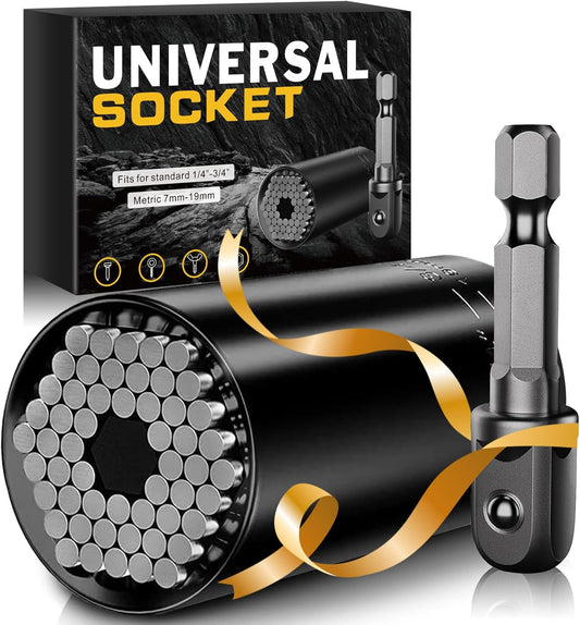 Universal Socket Tools Gifts for Men Dad Him Husband Teen Boys Women Cool Stuff Ideas Gadgets Gifts Fathers Day Birthday Christmas Stocking Stuffers