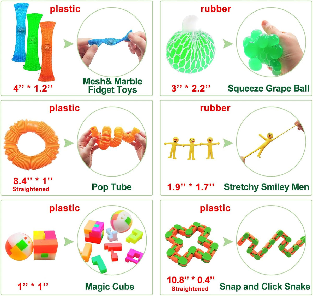 Scientoy Fidget Toy Set, 35 Pcs Sensory Toy for ADD, OCD, Autistic Children, Adults, Anxiety Autism to Stress Relief and Anti Anxiety with Motion