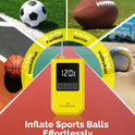 Ball Pump for Sports Balls, Portable Electric Basketball Pump Ultra Fast Inflation, with Digital LED Display Air Pump for Balls, Preset Pressure with