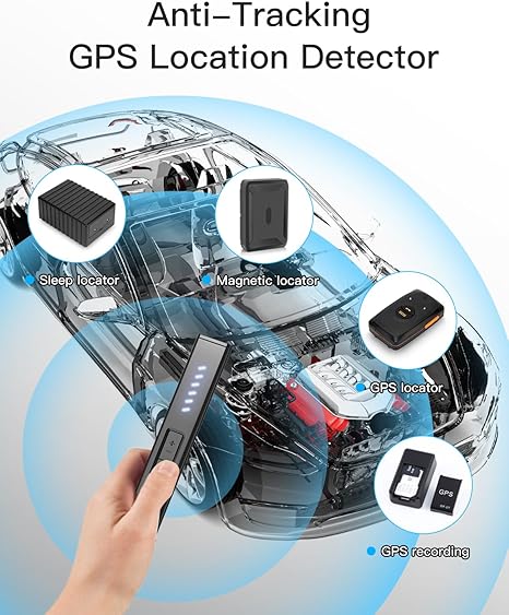 Hidden Camera Detectors, Bug Detector Anti Spy Camera Finder, GPS Tracker Detector Hidden Device Detector 6 Modes for Travel, Car, Bathroom,Office