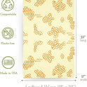 Bee's Wrap Beeswax Wraps for Food - Bread Wrap - Made in USA Reusable Bread Storage Bags - Organic & Eco-Friendly Alternative to Aluminum Foil