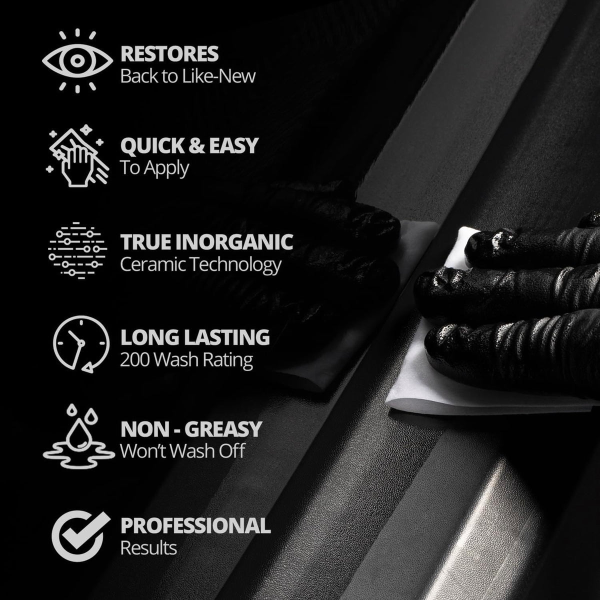 CERAKOTE® Ceramic Trim Coat Kit - Quick Plastic Trim Restorer - Ceramic Coating Guaranteed Restoration to Last Over 200 Washes – A Ceramic Coating