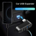 VIENON 4-Port USB 3.0 Hub [90°/180° Degree Rotatable], USB Splitter with PD-in 5W USB C Port, USB Extender for Laptop, Car, iMac, MacBook Air