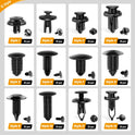 GOOACC 240PCS Bumper Retainer Clips Car Plastic Rivets Fasteners Push Retainer Kit 12 Popular Sizes Auto Push Pin Rivets Set -Door Trim Panel Fender