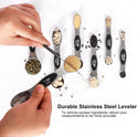 Magnetic Measuring Spoons Set Stainless Steel with Leveler, Stackable Metal Tablespoon Measure Spoon for Baking, Cups and Spoon Set Kitchen Gadgets