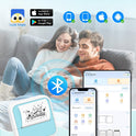 Sticker Printer - Printpods Mini Printer with Stickers, Print Pod, Bluetooth Inkless Printers, Sticker Maker, Portable Thermal Printer for iphone