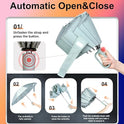 QWB TUMAAOTU Inverted Umbrella with Carabiner Handle, Compact Wind Proof Umbrellas For Rain and Sun Protection, Portable Reverse Folding Umbrella