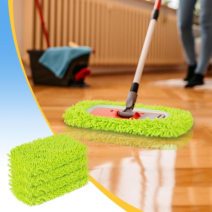 Reusable Dry Sweeping Cloths Microfiber Wet Mop Pads Compatible with Swiffer Sweeper Mop Replacement Sweeping Mopping pad Refills for Hardwood