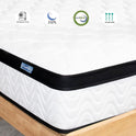 Queen Mattress 12 Inch | Hybrid Mattresses Queen Size in a Box | Medium Firm Memory Foam and Individual Pocket Springs | Fiberglass Free Bed Mattres