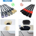 6pcs Car Detailing Brush Set-2pcs Boars Hair Car Detailing Brushes,2pcs Ultra Soft No Scratch Detailing Brush for Air Vent,Leather Seat 2pcs Detail