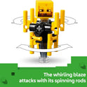 LEGO Minecraft The Nether Lava Battle Toy and Playset - Building Minecraft Toy for Kids, Ages 6+ - Alex, Wither Skeleton, Blaze and Strider Figures