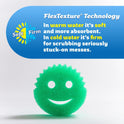 Scrub Daddy Color Sponges - Scratch-Free Multipurpose Dish Sponges for Kitchen, Bathroom & Household Cleaning - Made with BPA-Free Polymer Foam (3