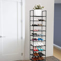 FIDUCIAL HOME 10 Tiers Shoe Rack 20-25 Pairs Sturdy Shoe Shelf