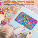 Sensory Fidget Toys for Kids Toddler Boys ,Sensory Activity Board for Stress Anxiety Autistic ADHD, Calm Down Travel Airplane Essentials Toys for 3