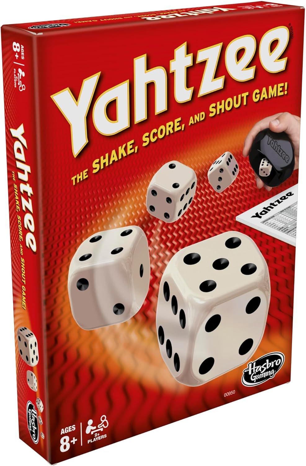 Hasbro Gaming Yahtzee Game, Fast-Playing Dice Games for Kids, Teens, and Adults, Strategy Games, Family Games for Kids, 2 or More Players, Ages 8 and