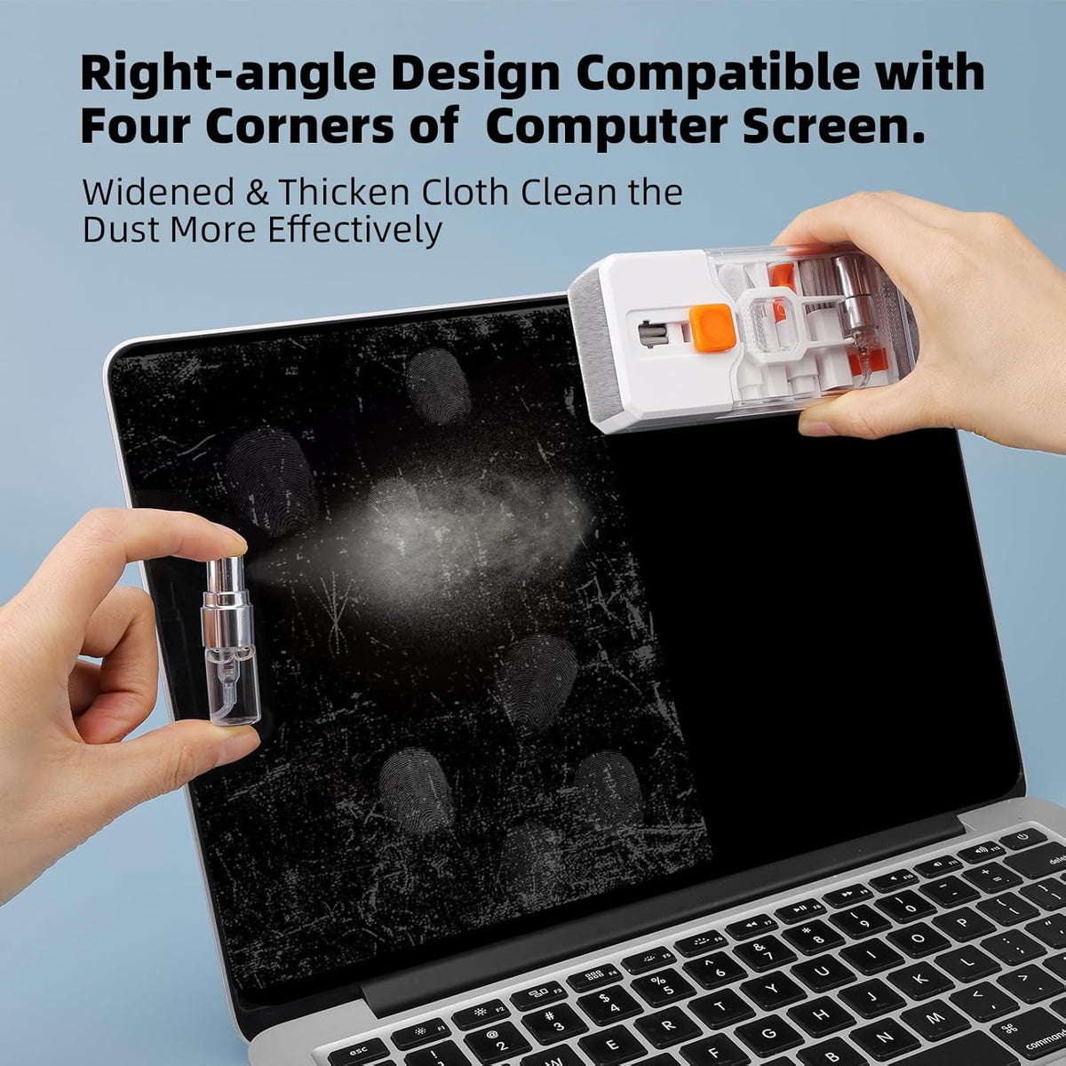 Keyboard Cleaning Kit Laptop Cleaner, 10-in-1 Computer Screen Cleaning Brush Tool, Multi-Function PC Electronic Cleaner Kit Spray for iPad iPhone