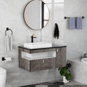 Matte Black Bathroom Accessories Set, KLJKPA 4 Pieces Bathroom Hardware Set, 24 inch Towel Bar, Towel Racks for Bathroom, Robe Towel Hooks, Toilet