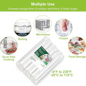 Bonsenkitchen Vacuum Sealer Rolls Bags, 6 Pack 3 Rolls 11" x 20' + 3 Rolls 8" x 20' Commercial Grade BPA Free Bag Rolls, Durable Customized Size Food