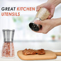 Original Stainless Steel Salt or Pepper Grinder - Top Spice Mill with Ceramic Blades, Brushed Stainless Steel and Adjustable Coarseness By Pepper
