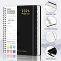 2026 Planner, Weekly and Monthly Calendar Academic Planner, Jan 2026 - Dec 2026, Planning Agenda Book for Desk Accessories and School Supplies - A5