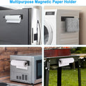 Paper Towel Holder, Magnetic Paper Towel Holder for Fridge, Toilet Paper Roll Holder Magnet Towel Rack Wall Mount Fridge Organizer for Paper Towels